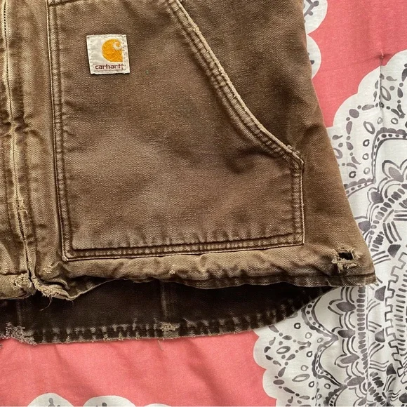 Dark Brown Carhartt Duck Vest